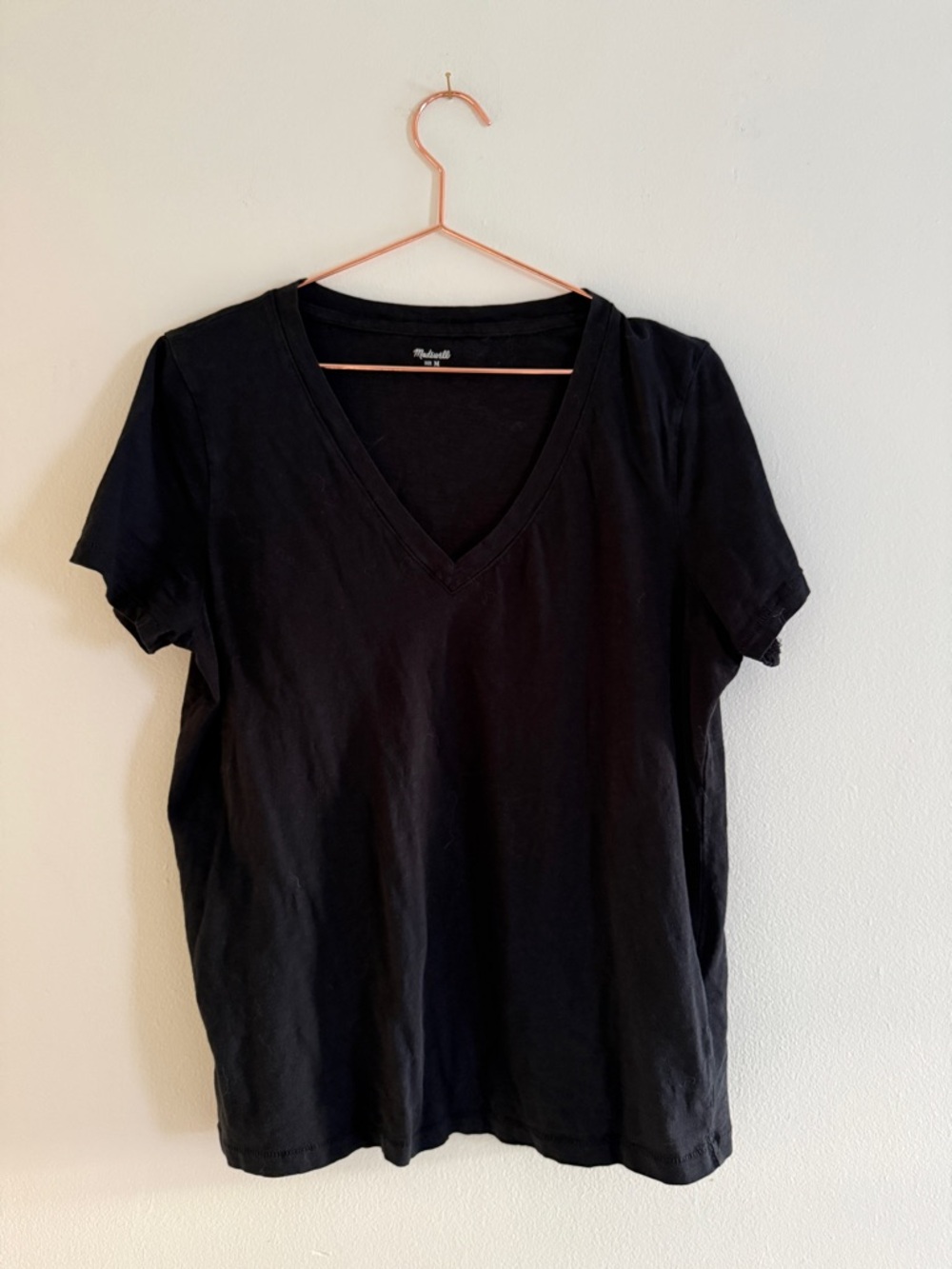 Madewell Black V-Neck Tee